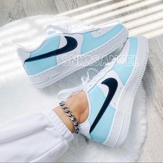 Nike Custom Air Force 1 Low Sneakers Hand Painted With Leather Paint And Coated Waterproof New With Box Options To Buy Are Already Converted In Women’s Sizes !!! Size 4y- Women’s 5.5 Size 4.5y- Women’s 6 Size 5y- Women’s 6.5 Size 5.5y- Women’s 7 Size 6y- Women’s 7.5 Size 6.5y- Women’s 8 Size 7y- Women’s 8.5 Nike Cortez Shoes, Neon Shoes, Ways To Lace Shoes, Womens Costume, Custom Shoes Diy, Custom Nike Shoes, Lace Shoes, Blue Black Color, Custom Air Force 1