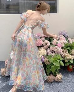 Great shopping ideas for Womens Fashion Summer hubble-bubble sleeve Floral Dress Beach Holiday Long Dress, Women's Dresses Puff Sleeve Floral Dress, Gauze Bandage, Birthday Dress For Women, Cocktail Outfits, Birthday Dress Women, Dress Fairy, Skirts Long, Elegant Midi Dresses, Dress Birthday