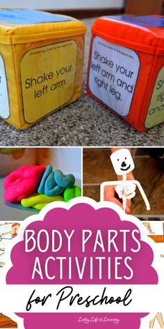 body parts activities for preschool and homeschool