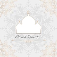 an islamic greeting card with the words, blessing ramaan on it and intricate design