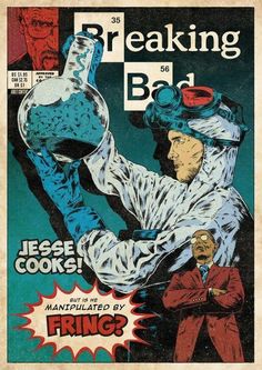 an old comic book cover with the title breaking bad