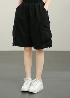 Tomboy Stil, Pant Women, Balloon Pants, Shorts Cotton, Baggy Clothes, Pants Summer, Summer Black