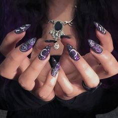 Ongles Goth, Claw Nails, Witch Outfit