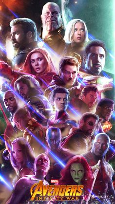 the avengers movie poster with many different characters