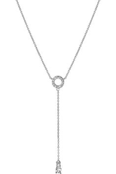 Diamond Necklace, Silver Necklace, Silver