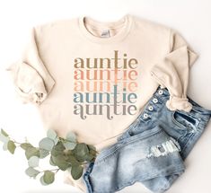 Aunt Sweater, Gift For Aunt, Auntie Shirts, Aunt Shirts, Sweater Gift