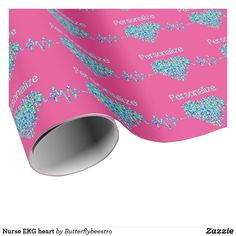 a pink wallpaper with blue and green hearts on it's side, next to a white background