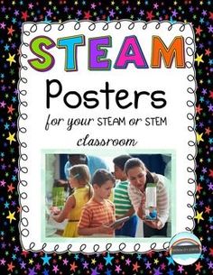 STEAM Posters or STEM Posters! The "A" is for Art! STEAM is encouragement to dream of a better and newer idea! These posters are perfect for display in your classroom whether you teach science or not. Their simple message may encourage a student to express an idea or response in multiple ways. Stem Station, Stem Bins, Stem Posters, Steam Classroom, Steam Challenges, Posters Classroom, Stem Lab, Steam Learning, Stem Classroom