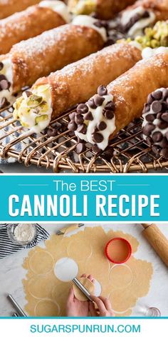 the best cannoli recipe is so easy to make and it's delicious