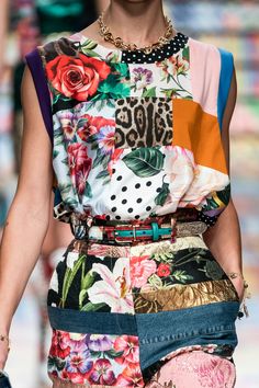 Dolce & Gabbana Spring 2021 Fashion Show Details | The Impression Print And Pattern, Fashion Week Runway, Fashion 2020, Luxe Fashion, Milan Fashion, Upcycle Clothes