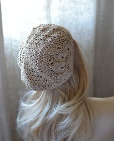 Womens crochet hat French beret Summer crochet hat Womens hats Bohemian Hat With Crochet Trim, Cream Bohemian Crochet Hat With Adjustable Fit, Summer Hat With Crochet Lace, Bohemian Lightweight Crochet Hat, Crochet Lace Hats For Summer Beach, Summer Beach Hat With Crochet Lace, Summer Beach Hats With Crochet Lace, Bohemian Adjustable Crochet Hat With Crochet Trim, Crochet Lace Summer Beach Hats