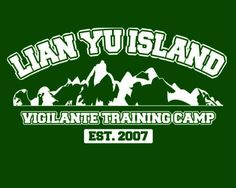 the logo for lan yu island vigilante training camp, est 20707