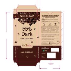 55% Dark Chocolate with Cocoa Nibs: Luxurious Packaging Design | Pinterest Luxurious Packaging Design, Popsicles Packaging, Chocolate Business Ideas, Luxurious Packaging