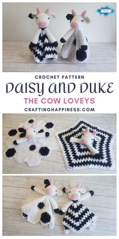 crochet pattern daisy and duke the cow devys