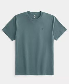 NEW Hollister Men's Short Sleeve Logo Icon Crew T-shirt Dark Teal Large
#ad Dark Teal, Men Short Sleeve