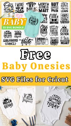 Are you looking for free svg files for cricut baby onesies to make crafts for baby shower and birthdays. Baby Boy Cricut Ideas, Free Svg Files For Cricut Baby Onesies, Onesie Svg Free, Cricut Baby Projects, Baby Cricut Projects, Onsies Ideas Boy, Cricut Baby Gifts, Cricut Onesie Ideas, Baby Onesies Cricut