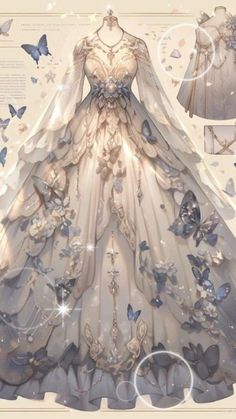 Dreamy Gowns, Character Fashion, Dress Illustration, Old Fashion Dresses, Fantasy Dresses, Fashion Drawing Dresses, Dress Design Sketches