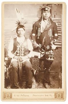 an old photo of two native american men