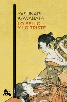 an image of a woman holding a baby in her lap with the words yasunari kawabata on it