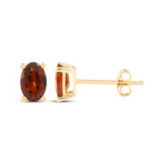 For their January birthday or any occasion, these garnet stud earrings are certain to be adored. 14K yellow gold Each earring features an oval-cut regal red garnet solitaire Friction backs Interview Outfits, January Birthday, Solitaire Studs, Red Earrings, Accessories Jewelry Earrings, Red Garnet, Oval Cut, Class Ring, Frosting