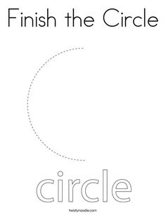 the word circle worksheet for kids to learn how to write and draw circles