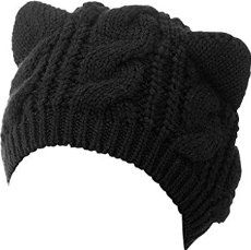 Black Cat Ears, Cat Ears Hat, Chat Kawaii, Cat Eared Beanie, Hat Knit, Slouch Hat, Cat Ear, Black Beanie, Beanie Cap