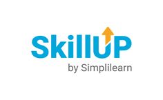 the logo for skill up by simplilearn, which features an arrow pointing to