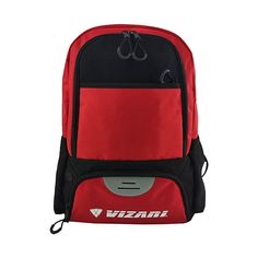 The Vizari 'Avila' Soccer Backpack is also great for other sports like Volleyball, Basketball, and most other sports where you need a backpack. Spacious enough to carry all of your gear and hold a ball. It comes with several outside hooks and clips to attach shoe bags and other accessories. Breathable pockets let you separate and air out your shoes and gear. The Avila Soccer Backpack is a high-quality backpack designed specifically for soccer enthusiasts. Constructed from a durable 600D Poly/Jacquard blend material, it offers excellent durability and long-lasting performance. The backpack features mesh pockets, providing breathable storage options for your accessories and essentials. The Avila Soccer Backpack includes separate compartments for holding size 5 balls and shoes. This allows fo Breathable Functional Sports Backpack, Functional Breathable Sports Backpack, Sporty Breathable Backpack For Sports, Red Sports Backpack, Red Standard Backpack For Sports, Breathable Sports Backpack, Sporty Red Gym Bag, Functional Backpack For Sports Events, Functional Standard Backpack For Sports Events