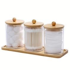 Faster shipping. Better service Bathroom Jars, Bathroom Containers, Bathroom Canisters, Rv Parts And Accessories, Dental Floss, Cotton Swab, Desktop Storage, Vanity Tray, Apothecary Jars