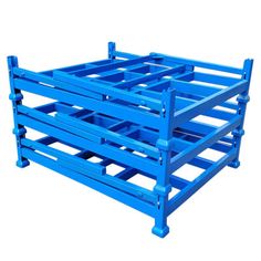 the blue pallet is ready to be used for storage