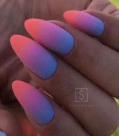 Summer Nailart, Summer Acrylic, Pretty Nail Colors, Colorful Nail