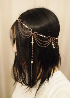 قلادات متدلية, Head Chain, Head Piece, Fancy Jewellery, Fancy Jewelry, Fantasy Jewelry, Girly Jewelry, Fantasy Fashion, Stylish Jewelry