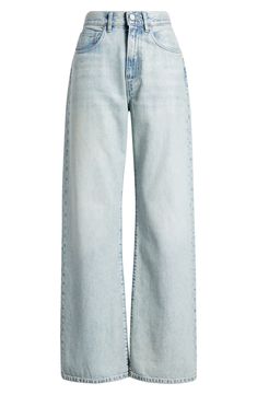 Cute Jeans Wide Leg, Flat Jeans, Fame Clothes, Light Washed Jeans, Light Color Jeans, Wide Legged Jeans, Light Blue Pants, Light Jeans, Cute Pants