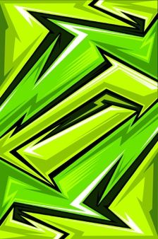 an abstract green background with black and white lines