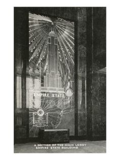 an advertisement for the empire state building