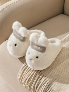 Cute Rabbit Plush Slippers For Women, Indoor Warm Furry House Slippers For Winter White     Animal    Women Shoes, size features are:Bust: ,Length: ,Sleeve Length: Cute Animal Slippers, Cute Home Slippers, Snow Shoe Hare, Cute House Slippers, Cute House Shoes, Home Shoes Slippers, Stylish Shoes Heels, Room Slippers, Home Slippers Women