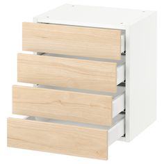 the drawers are made from wood and white