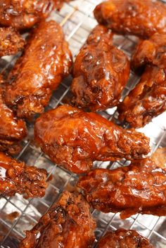 chicken wings on a cooling rack ready to be cooked