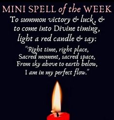 Good Luck Chant Spell, Spells For Luck, Voodoo Spells Witchcraft, Spells That Actually Work, Candle Magic Spells, Good Luck Spells, Witch Rituals