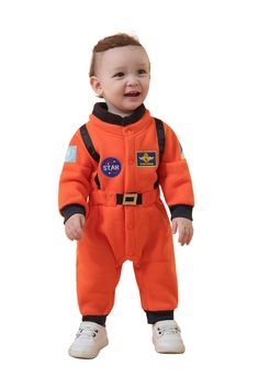 PRICES MAY VARY. SIZE - 6-12 Months, 12-18 Months, 18-24 Months, 2-3 Years MATERIAL - Soft, keep your little babies stay cozy and comfortable to play in all day long. DESIGN - Clothes with Embroidered Patches, there is elastic belt around the clothes and it is ideal for going trick or treating or attending a Halloween party. The snap closure on the front of the clothes also makes it easy to get in and out of, ideal for being able to hit the streets for trick or treating in a hurry. SUITABLE OCCA Boys Astronaut Costume, Toddler Astronaut Costume, Best Toddler Costumes, Astronaut Costume, Halloween Romper