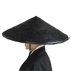 PRICES MAY VARY. Made of 100% bamboo straw. Surface painted black paint. high-quality first-layer bamboo skin is carefully woven, and the mesh is finely woven with high quality. The bamboo straw hat includes an adjustable retention cord that keeps the hat in place and prevents the hat from being blown away by the wind. This natural bamboo hand made Item makes a fantastic decoration for a theme party or as a wall decoration. This hat can shield you from the sun, and it can even shield your should Japanese Straw Hat Samurai, Japanese Straw Hat, Ghost Reference, Samurai Oc, Samurai Hat, Japanese Hat, Chinese Hat, Bamboo Hat, Hat Cosplay