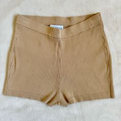 A Mid Rise Light Weight Micro Short, With Elastic Waist And Straight Leg Flattering Fit 1” Inseam New Without Tags Make An Offer Or Bundle For Further Discounts. Happy Poshing! Beige Fitted Shorts For Loungewear, Fitted Beige Shorts For Loungewear, Fitted Beige Shorts With Elastic Waistband, Beige Stretch Shorts For Day Out, Fitted Beige Summer Shorts, High Waist Beige Shorts For Loungewear, Neutral Shorts For Loungewear, Brown Short Bottoms For Loungewear, Brown Short Lounge Bottoms