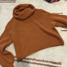 Wild Fable Burnt Orange Turtleneck Sweater With Bubble Sleeves Never Worn! Burnt Orange Turtleneck, Orange Turtleneck, Turtle Neck Sweater, Orange Turtleneck Sweater, Wild Fable, Burnt Orange, Colorful Sweaters, Turtleneck Sweater, Neck Sweater