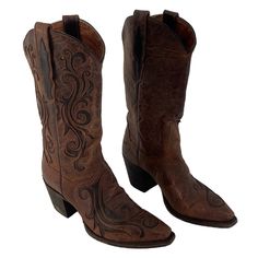 Dan Post 3256 Women's Brown Leather Western Boots Size 8 Preowned - Brand: Dan Post - Color: Brown - Condition: Preowned - Category: Women Women's Shoes Boots - Us Shoe Size: 8 - Upper Material: Leather - Type: Boot - Style: Western - Department: Women Sku: P222-Cbib7shuybjr Dark Brown Cowboy Boots, Brown Cowboy Boots, Dan Post, Leather Western Boots, Boot Style, Cowboy Boots Women, Western Boots, Boot Shoes Women, Fashion Boots