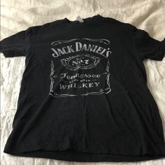 Jack Daniels/ Boston Bruins Shirt. Jack On Front And Bruins On Back. Size Small. Made At An Event Where They Silk Screen Printed It In Front Of Me. Never Worn. In New Condition No Tags. Size Small. Jack Daniels Shirt, Jack Daniels Black, Boston Bruins, Jack Daniels, Silk Screen Printing, Silk Screen, Shirt Color, Boston, Screen Printing