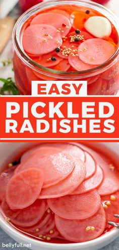 this easy pickled radishes recipe is the perfect side dish for any party