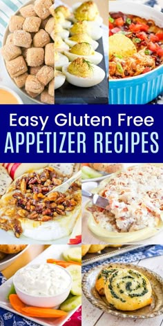 easy gluten - free appetizer recipes are the perfect way to use up leftover food