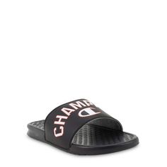 Play it cool in Champion Mens Club Slide Sandals. Embossed with the iconic bold logo and a cozy contoured footbed, these sandals add cool athleisure appeal to your laid-back look. Size: 11.  Color: Black.  Gender: male.  Age Group: adult. Hawaiian Sandals, Shower Sandals, Mens Slide Sandals, Champion Shoes, Athletic Sandals, Bold Logo, Red Sandals, Mens Club, Leather Flip Flops