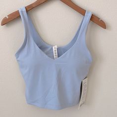 Nwt Lululemon Align Tank Top Blue Linen Size 6 New To Poshmark? Use Code Sashimi12345 When You Sign Up For $10 Off! Lily Lemon Align Tank, Align Tank Top Lululemon, Lululemon Aline Tank Outfits, Lulemon Align Tank, Lululemon Alight Tank, Lululemon Aline Tank, Lululemon Tops Tanks, Lululemon Shirts & Tops, Cute Summer Tank Tops