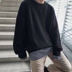 Fashion Sweaters Men Autumn Solid Color Wool Sweaters Slim Fit – ingodeal Man Sweater